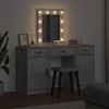vidaXL Schminktisch mit Schubladen Grau 50 x 41 x 135 cm Holzwerkstoff 3334257 Bild 4