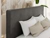 Design Polsterbett LUMARO CLASSIC 140 x 200 cm mit Lattenrost & 12cm hohen Füßen, Doppelbett mit Kopfteil, Konfigurierbar - Dunkelgrau Velvet Bild 3