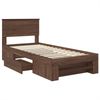 vidaXL Bettrahmen Braun Eichen-Optik 80 x 200 cm Holzwerkstoff 3408815 Bild 5