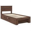 vidaXL Bettrahmen Braun Eichen-Optik 80 x 200 cm Holzwerkstoff 3408815 Bild 4