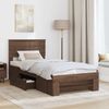 vidaXL Bettrahmen Braun Eichen-Optik 80 x 200 cm Holzwerkstoff 3408815 Bild 3