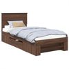 vidaXL Bettrahmen Braun Eichen-Optik 80 x 200 cm Holzwerkstoff 3408815 Bild 2