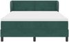 vidaXL Boxspringbett mit Matratze Dunkelgrün 140 x 190 cm Samt 3340439 Bild 5