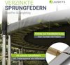 Juskys Trampolin JumpMaster L Ø 305 cm – Outdoor Gartentrampolin mit Sicherheitsnetz, Leiter & Bodenankern, PowerSpring Sprungfeder, bis 150 kg Bild 3