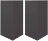 vidaXL Pflanzkübel 2 Stk. Schwarz Dreieckig 50x43x75 cm Stahl 851172 Bild 2