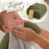 Musselin Decke Babydecke Baumwolle 75x60 cm - Musselindecke Kuscheldecke Baby Musselintücher Kinderdecke dünne Babydecken Pucktuch Muslin Blanket für Kinder Oeko-Tex Hellbeige Bild 3
