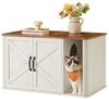 FEANDREA Katzentoilette Katzenhaus, Katzenklo-Schrank, Vordereingang mit Doppeltür Bild 4