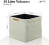 Lycce Regalkorb Kallax Boxen Cord 4er Set beige, faltbare Aufbewahrungsbox 33x33x31cm (4 St) Bild 3