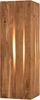 Dreieckige LED Wandleuchte mit Naturholz, Höhe 30cm Bild 2