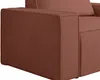 Vente-unique - AMELIA Sessel SamtStoff Puderrosa - B 86 cm x H 85 cm x L 120 cm Bild 4