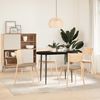 vidaXL Tischplatte Dunkelbraun 100x50x4 cm Massivholz Eiche Oval 4009082 Bild 3