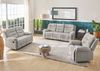 TV Sessel SYLT 3 Sitzer Couchgarnitur, Couch manuell verstellbar, Sofa in grau 444/19 Bild 4