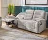 TV Sessel SYLT 3 Sitzer Couchgarnitur, Couch manuell verstellbar, Sofa in grau 444/19 Bild 2