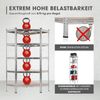 EASYmaxx Schwerlastregal 180 x 90 x 40 cm | Eckregal & 2 Lagerregal | 2625 kg Traglast, 175 kg pro Ebene | Regal und Werkbank | Kellerregal, Lagerregal mit 15 verstellbaren Ablagen Bild 3