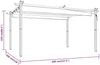 vidaXL Pavillon mit Ausziehbarem Dach 4x3 m Anthrazit 318538 Bild 3