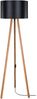 Lux.pro 'Keynes' Stehleuchte, MDF / Polyester schwarz / Bambusoptik, Höhe 136 cm Bild 2