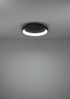 EGLO LED Deckenleuchte Loretello, dimmbare Deckenlampe mit Fernbedienung, runde Leuchte aus Metall und Kunststoff, Farbtemperatur einstellbar, Ø 35 cm, schwarz-weiß, energiesparend Bild 3