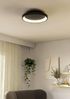 EGLO LED Deckenleuchte Loretello, dimmbare Deckenlampe mit Fernbedienung, runde Leuchte aus Metall und Kunststoff, Farbtemperatur einstellbar, Ø 35 cm, schwarz-weiß, energiesparend Bild 5