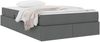 vidaXL Aufbewahrungsbett mit Matratze Dunkelgrau 120 x 190 cm 3399647 Bild 3