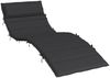 vidaXL Sonnenliegen-Auflage Schwarz 180x60x4 cm Oxford-Gewebe 361859 Bild 2