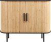 Kommode Tvedestrand 100x40x80 cm Schwarz/Natur [en. casa] Bild 4
