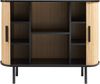 Kommode Tvedestrand 100x40x80 cm Schwarz/Natur [en. casa] Bild 5
