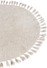 Teppich MITSOBI Beige ø 120 cm Baumwolle Bild 4