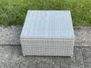 Fimous Rattan Gartenmöbel im Freien Quadrat Couchtisch Helles Grau Polyrattan Teetisch Bild 3