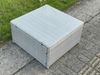 Fimous Rattan Gartenmöbel im Freien Quadrat Couchtisch Helles Grau Polyrattan Teetisch Bild 5