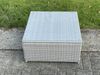 Fimous Rattan Gartenmöbel im Freien Quadrat Couchtisch Helles Grau Polyrattan Teetisch Bild 2