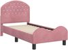 vidaXL Kinderbettgestell mit Kopfteil Rosa 70 x 140 cm Samt 42011102 Bild 4