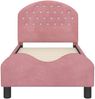 vidaXL Kinderbettgestell mit Kopfteil Rosa 70 x 140 cm Samt 42011102 Bild 5