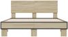 vidaXL Bettgestell Sonoma-Eiche 120x200 cm Holzwerkstoff und Metall 3280198 Bild 4
