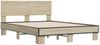vidaXL Bettgestell Sonoma-Eiche 120x200 cm Holzwerkstoff und Metall 3280198 Bild 3