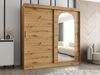Kleiderschrank Samker 200 cm (Farbe: Artisan Eiche, ohne Schubladen) Bild 2