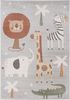 Pergamon Kinderteppich Kinder Teppich Softstar Kids Safari Animal Friends, Rechteckig, Höhe: 11 mm Bild 2