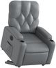 vidaXL Relaxsessel mit Aufstehhilfe Elektrisch Grau Kunstleder 3204789 Bild 3