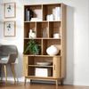 Casâme 'ERNEST' Bücherregal mit 2 Schiebetüren - H 157,5 cm - Helles Holz Bild 3