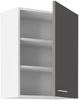 Küche Hängeschrank 60 Lara Grau Hochglanz + Weiss matt Küchenzeile Küchenblock Bild 2