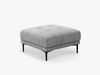 Micadoni Hocker Bemy 1-Sitzer Strukturierter Stoff Grau Bild 2