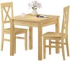 Stuhl- und Tischgruppe mit Esstisch und 2 Stühlen Kiefer Massivholz 90.70-50 C -Set 23 Bild 2
