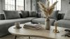 FINEBUY Couchtisch FB115693 Wohnzimmertisch Nierenform 122cm Beistelltisch White Wash (Organische Form für ein harmonisches Wohngefühl), Stilvoller Tisch mit natürlicher Ausstrahlung Bild 4