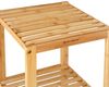 Songmics Badezimmer-Regal mit 5 Etagen, Bambus natur, 33 x 33 x 146 cm Bild 5