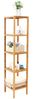 Songmics Badezimmer-Regal mit 5 Etagen, Bambus natur, 33 x 33 x 146 cm Bild 3