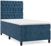 vidaXL Boxspringbett mit Matratze Dunkelblau 80x200 cm Samt 3143173 Bild 2