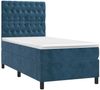 vidaXL Boxspringbett mit Matratze Dunkelblau 80x200 cm Samt 3143173 Bild 3