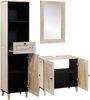 vidaXL Badezimmermöbel-Set mit Schubladen 3 pcs Weiß Holzwerkstoff 3310073 Bild 2
