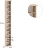 TARGET HOME CD/DVD REGAL Spanplatten Weiß 183,6 cm (H 183.6 x T 20 x B 21 cm) Bild 3