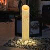 LED Solar-Steckleuchte, Bambus, Dekor-Stanzungen, H 49,5 cm Bild 3