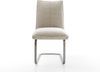 Freischwinger Lelio-Flex Webstoff Soft Beige Freischwinger flach Graphit Taschenfederkern Bild 2